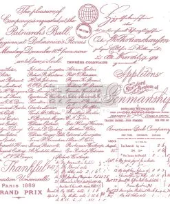 Timbro Decorativo "HANDWRITTEN NOTE" - Note scritte a mano - ReDesign Decor Clear Cling Stamps