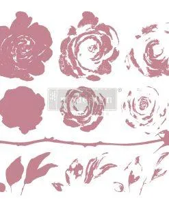 Timbro Decorativo "MYSTIC ROSE" - ReDesign Decor Clear Cling Stamps