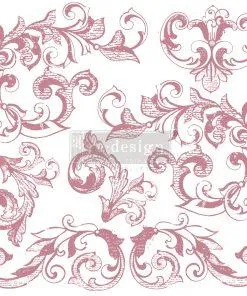 Timbro Decorativo "ELEGANT SCROLLS" - Arabeschi- ReDesign Decor Clear Cling Stamps
