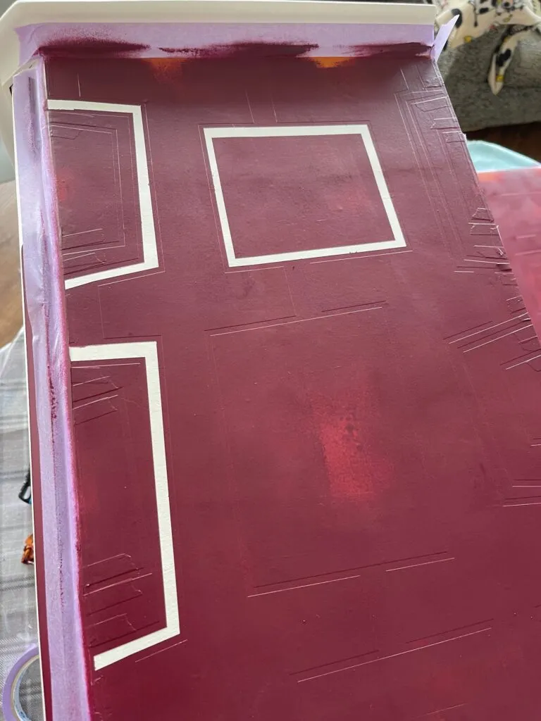 decorazione geometrica con nastro carta