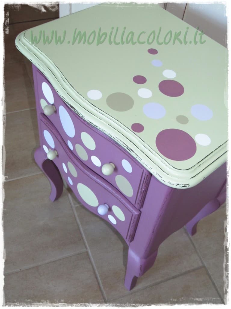 piano verde a pois