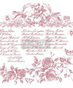 Timbro Decorativo "FLORAL SCRIPT" - ReDesign Decor Clear Cling Stamps