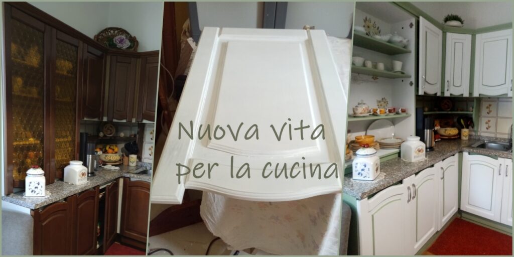 nuova vita ai mobili della cucina con i colori di Lucia