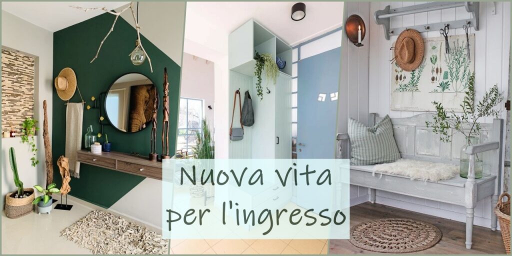arreda l'ingresso con il verde