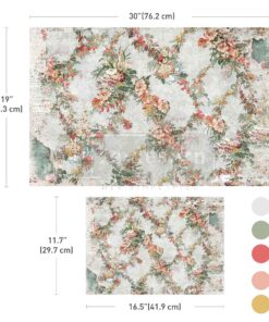 Double Delight Decoupage Fiber Paper Set - Jardin Fleuri – Redesign with Prima
