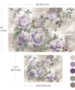 Soft Veil - Double Delight Decoupage Fiber Paper Set Redesign with Prima