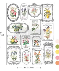 Trasferibile 1 foglio A4 H2O "WHISPERS AND PETALS" - ReDesign with Prima