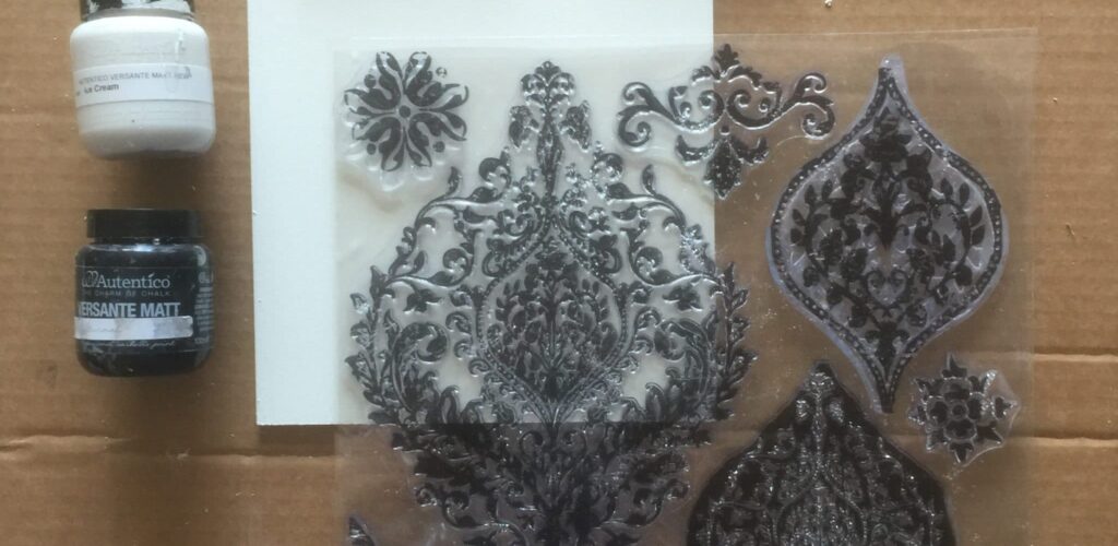 passaggi per decorazione con i timbri decorativi redesign
