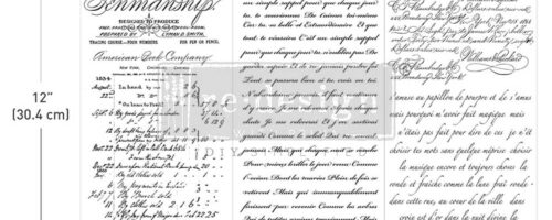 Trasferibile MINI "VINTAGE SCRIPT MASTERY" - ReDesign with Prima