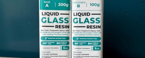 Liquid glass resin resina effetto vetro