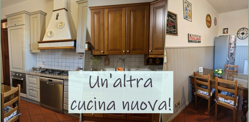 un'altra cucina nuova con i colori di lucia