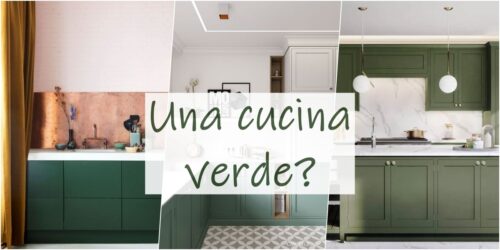come arredare una cucina con il verde