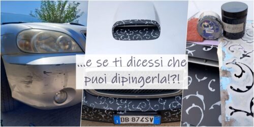 dipingi il paraurti rovinato