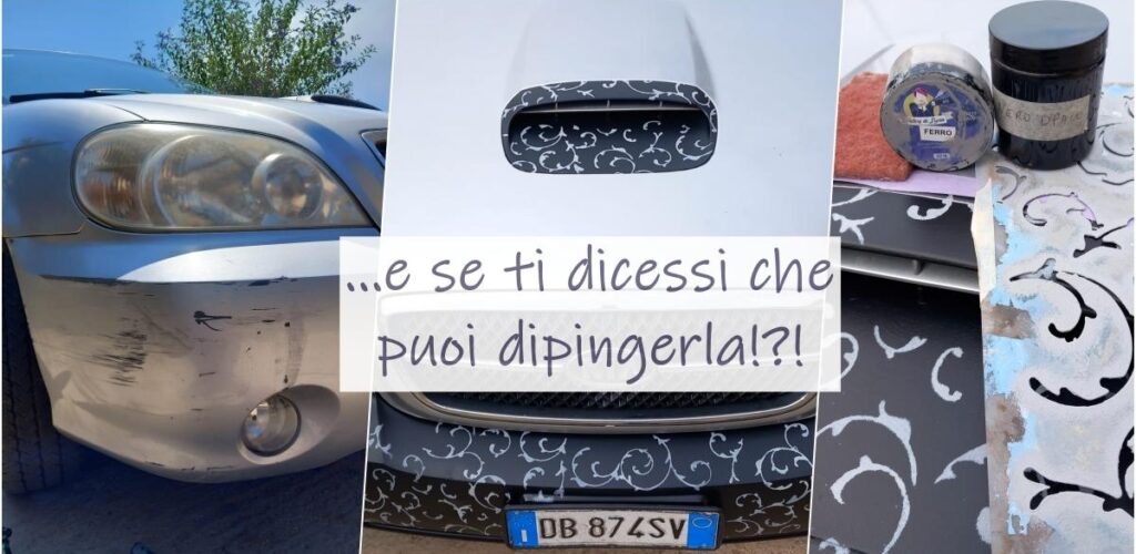 dipingi il paraurti rovinato