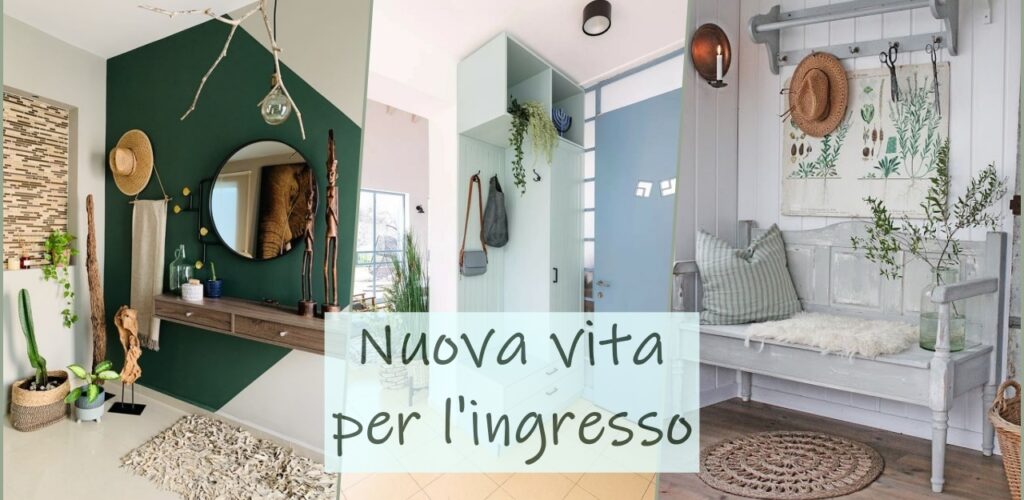 arreda l'ingresso con il verde