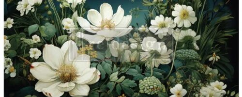 contrast of night and petal A1 fiber cecoupage