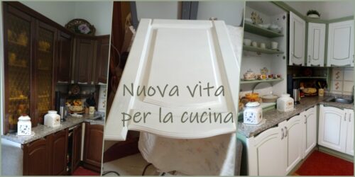 nuova vita ai mobili della cucina con i colori di Lucia