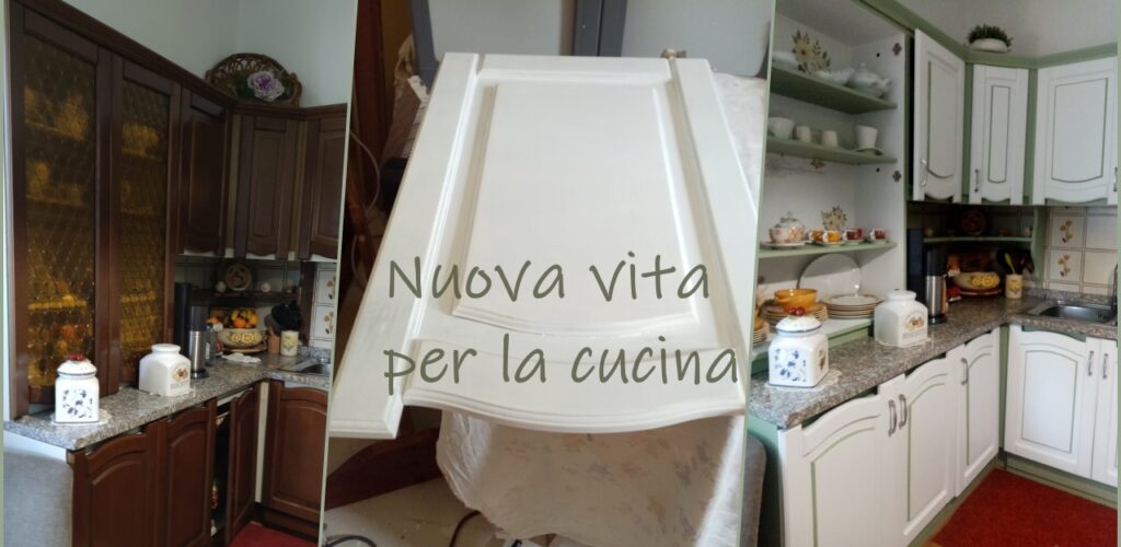 nuova vita ai mobili della cucina con i colori di Lucia