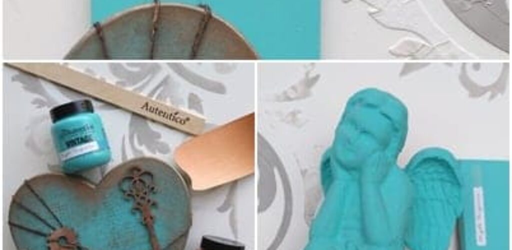 Autentico chalk paint bright turquoise turchese acceso