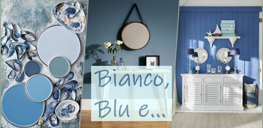 arredare stile coastal bianco e blu