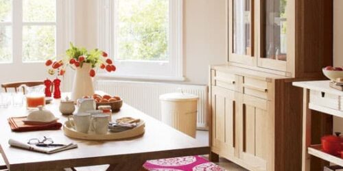 tavolo con panca per cucina country